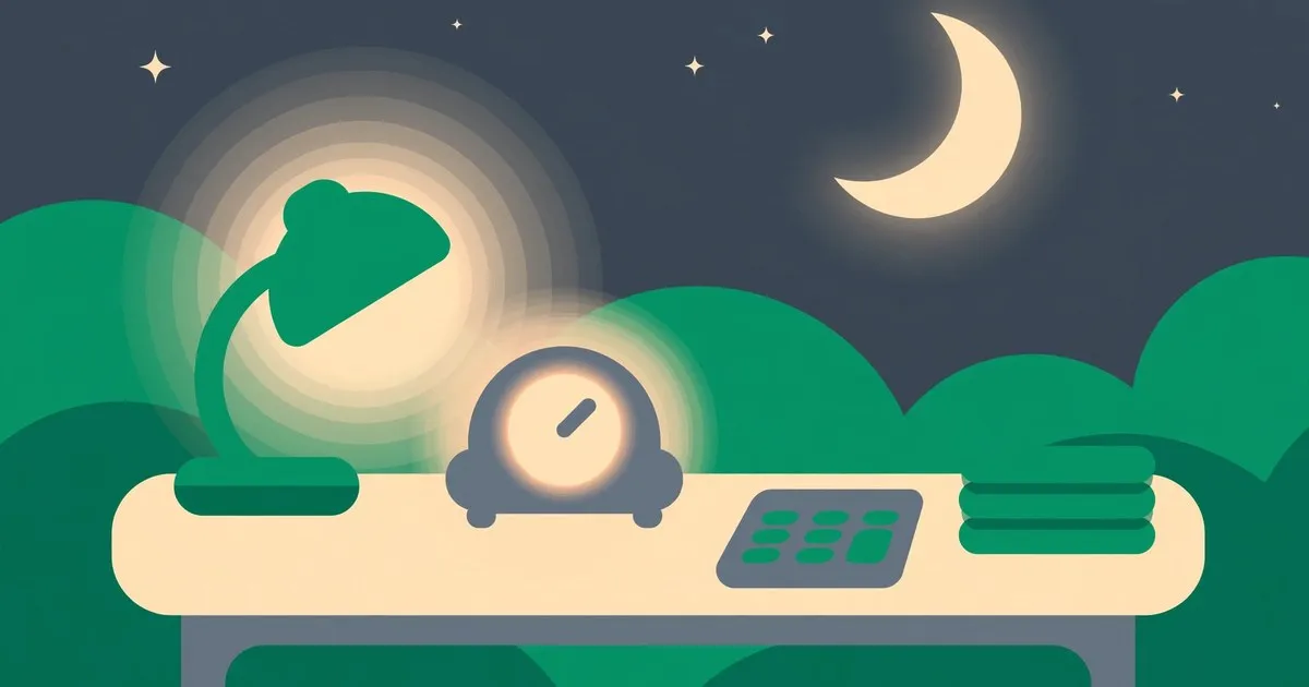 Ilustrasi karyawan lembur di kantor malam hari